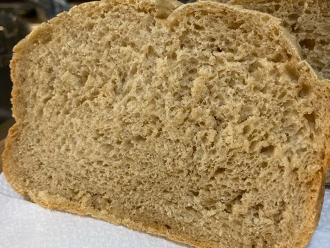 HBで作れる全粒粉ブラウワー100%の食パン